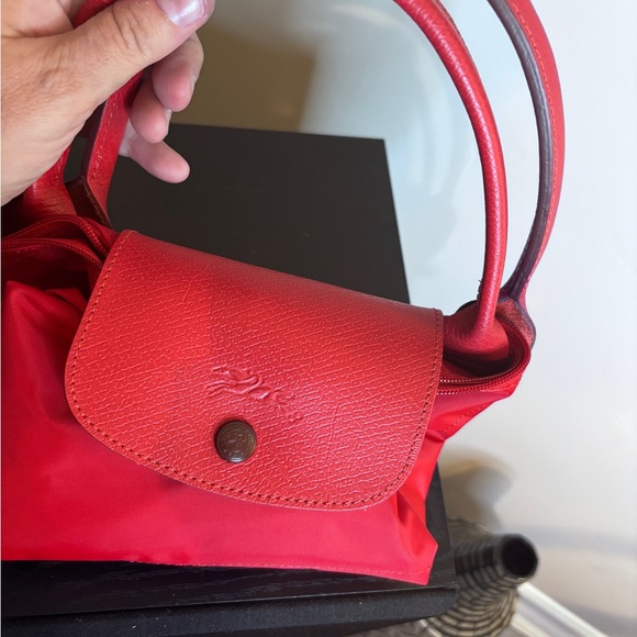 Longchamp Pliage tote Red, Polyamide Authentic - Picture 5 of 13
